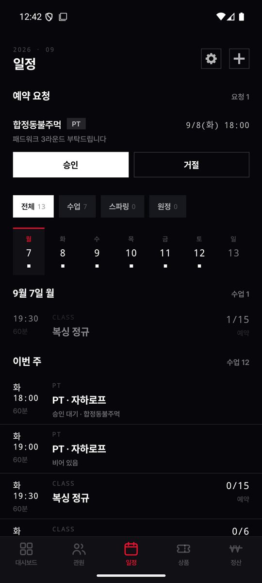 일정